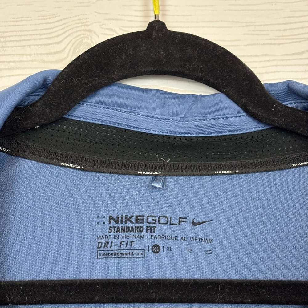 Nike Golf Navy Blue Standard Fit Dri-Fit Polo Size XL - Picture 4 of 8